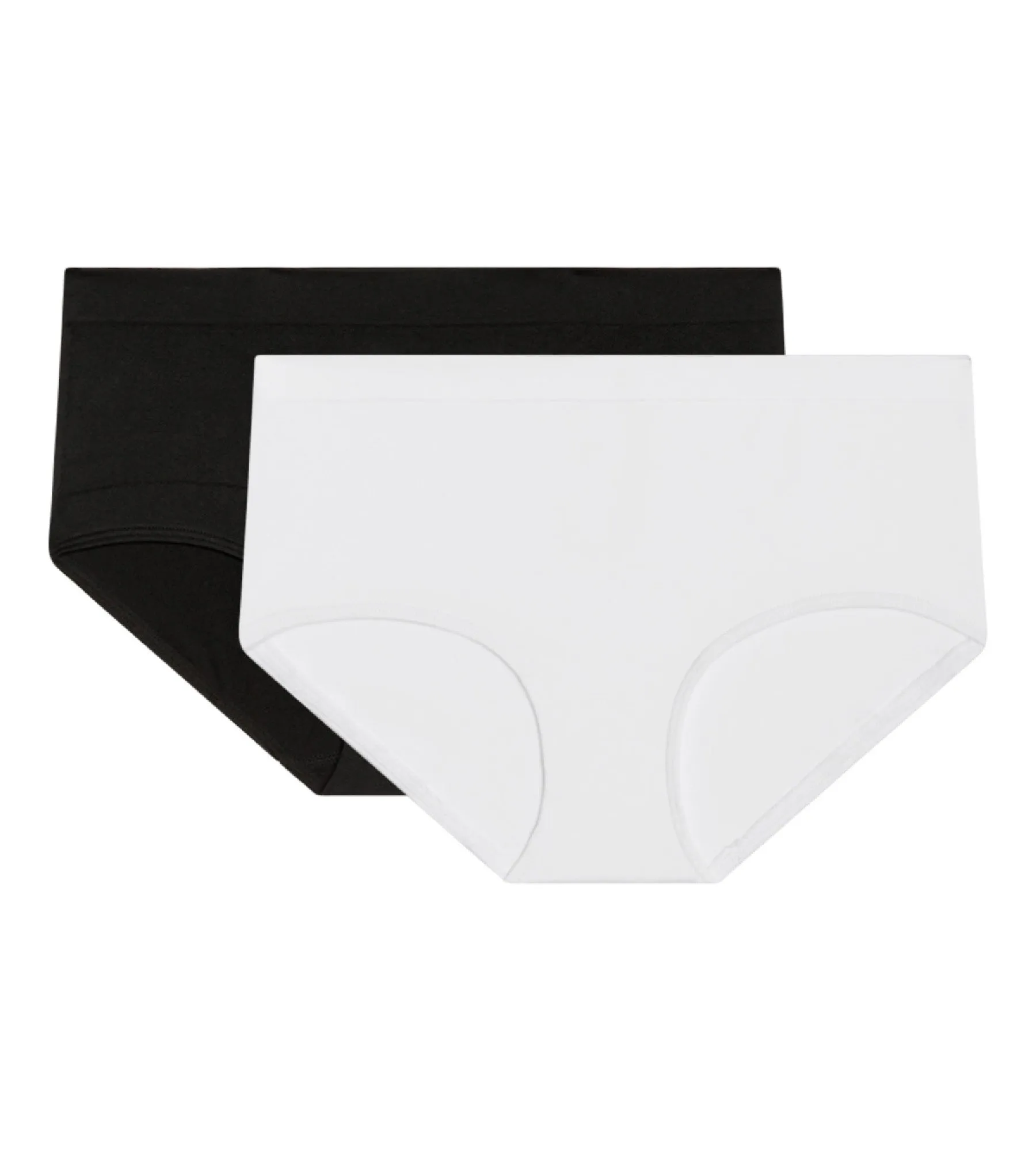 2 pack black and white shorties - Les Pockets