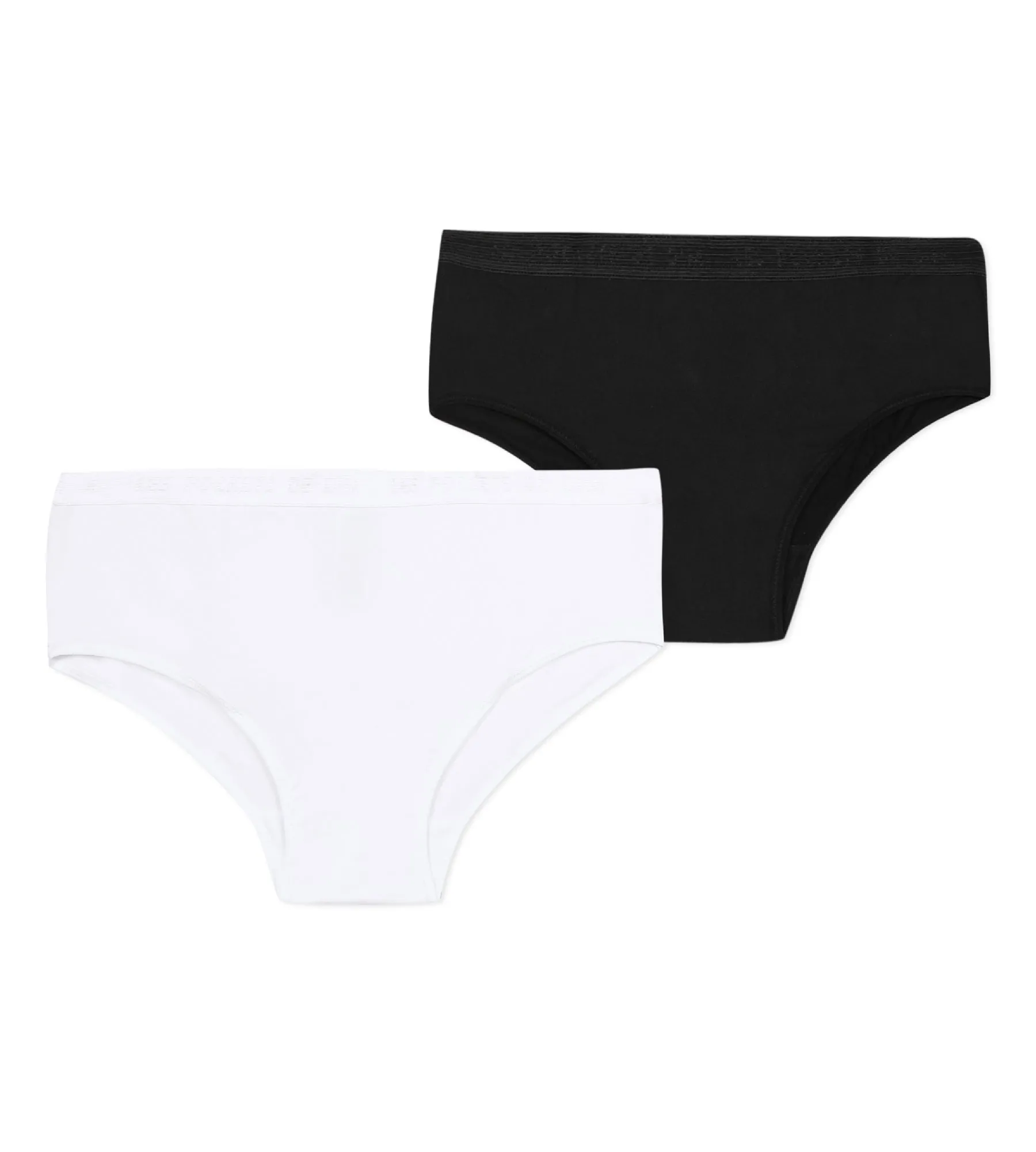 2 pack white shorties for girl- Pocket Micro