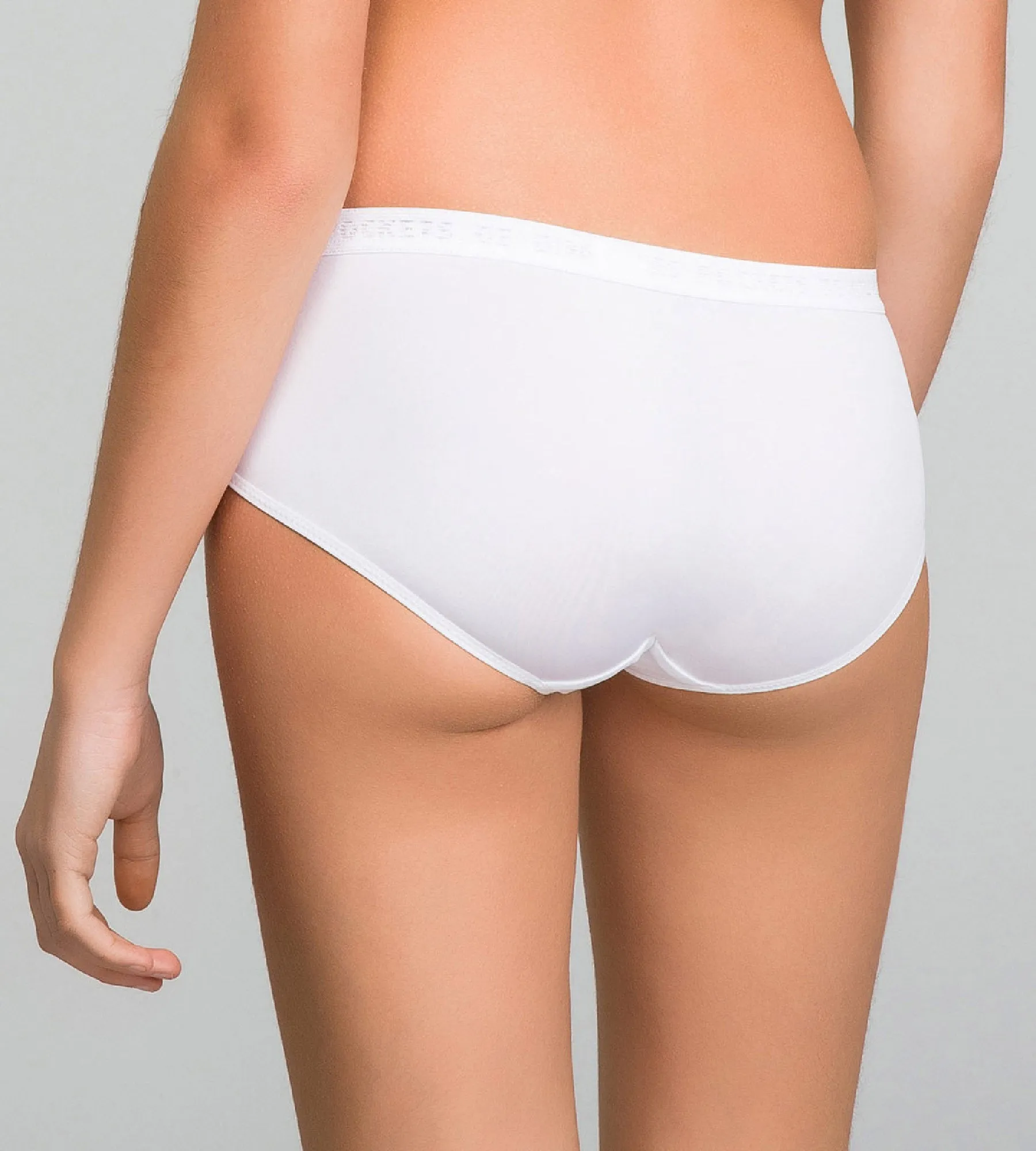 2 pack white shorties for girl- Pocket Micro
