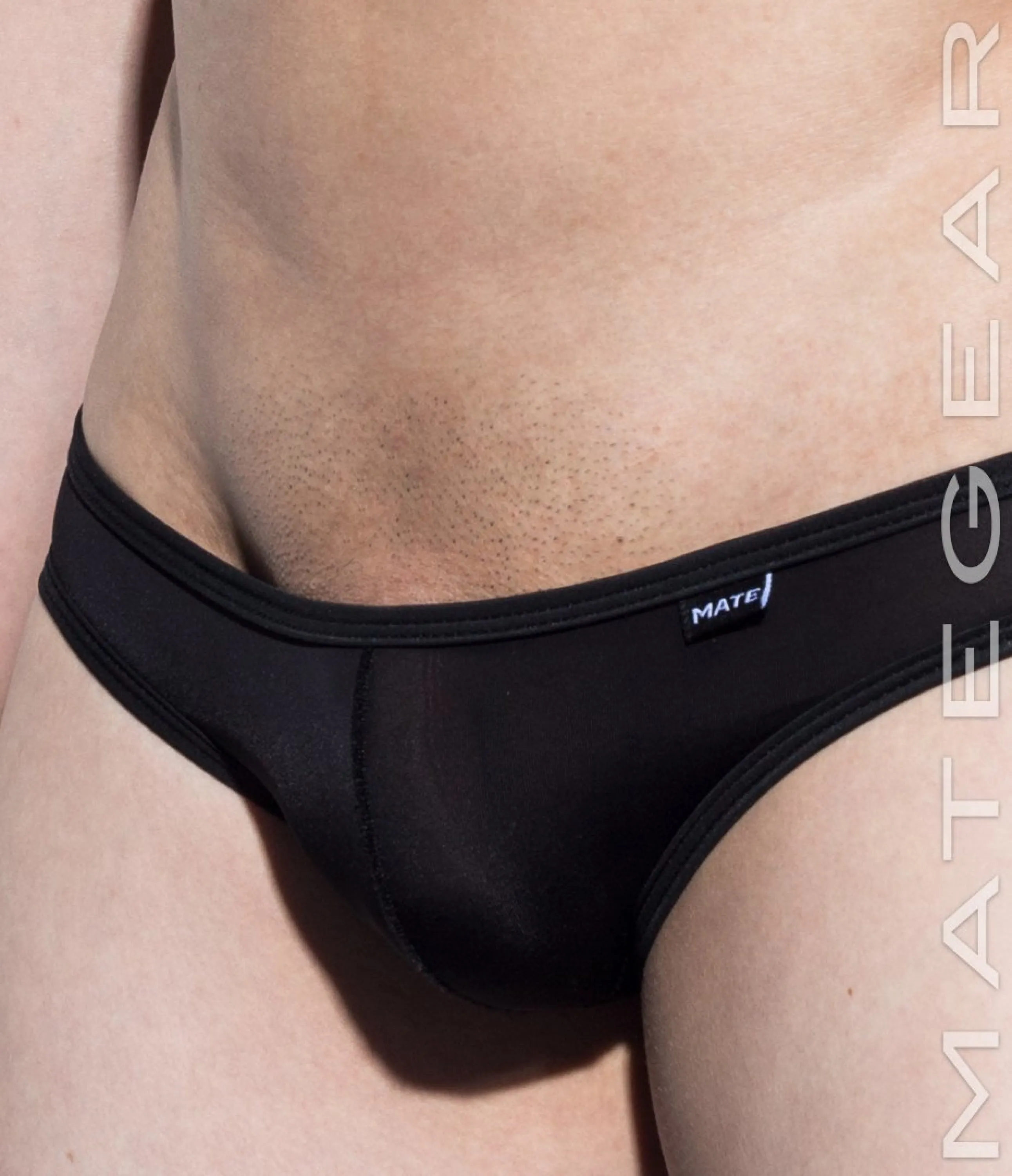 [2pc/Pack] Sexy Men's Underwear Mini Squarecut Trunks - Ran Kwang (Flat Front / Reduced Sides) (Ultra Thin Nylon Signature Series)