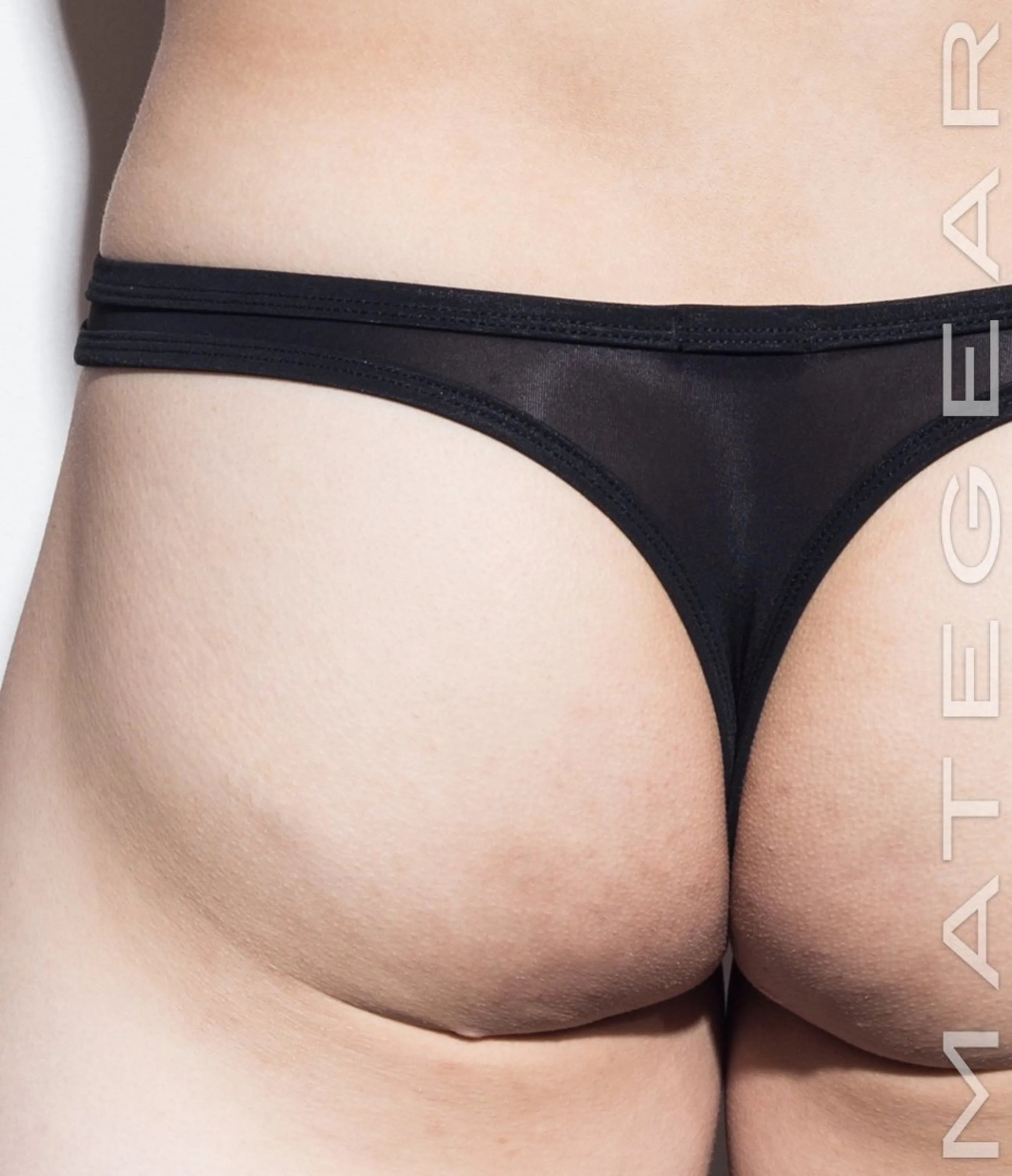 [2pc/Pack] Sexy Men's Underwear Signature Ultra Thongs - Kyo Ha (Ultra Thin Nylon Series / V Front / Tapered Sides)