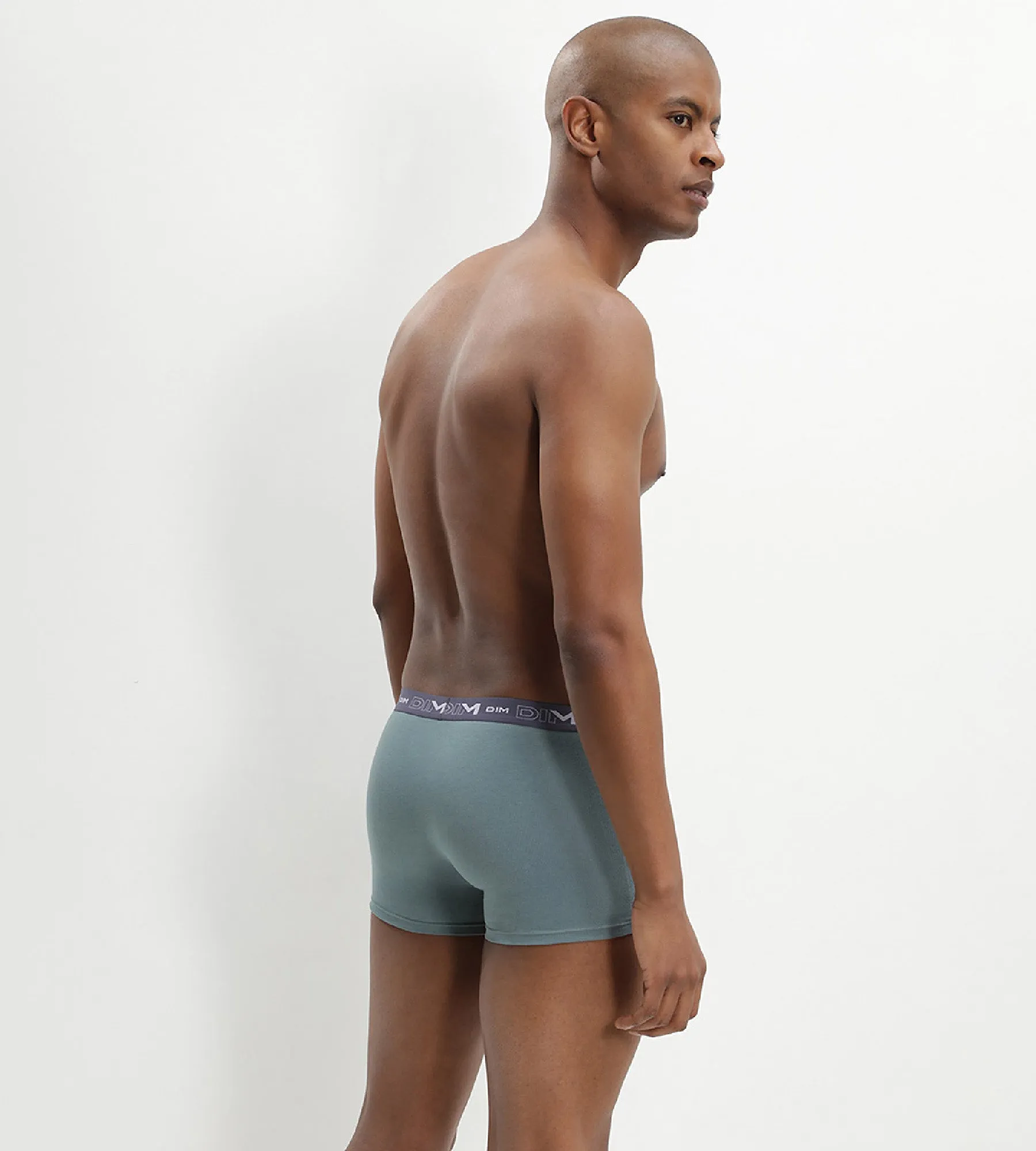 3 pack storm blue and green trunks Coton Stretch
