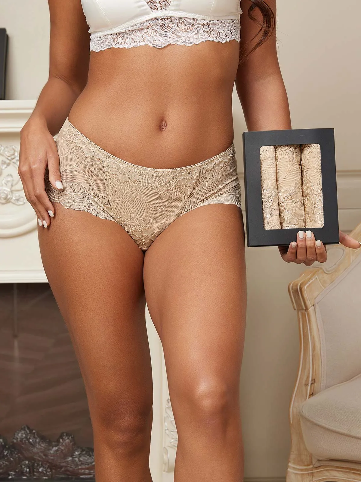 3Pcs Sexy Silk Knitted Panty (Bra Not Included)