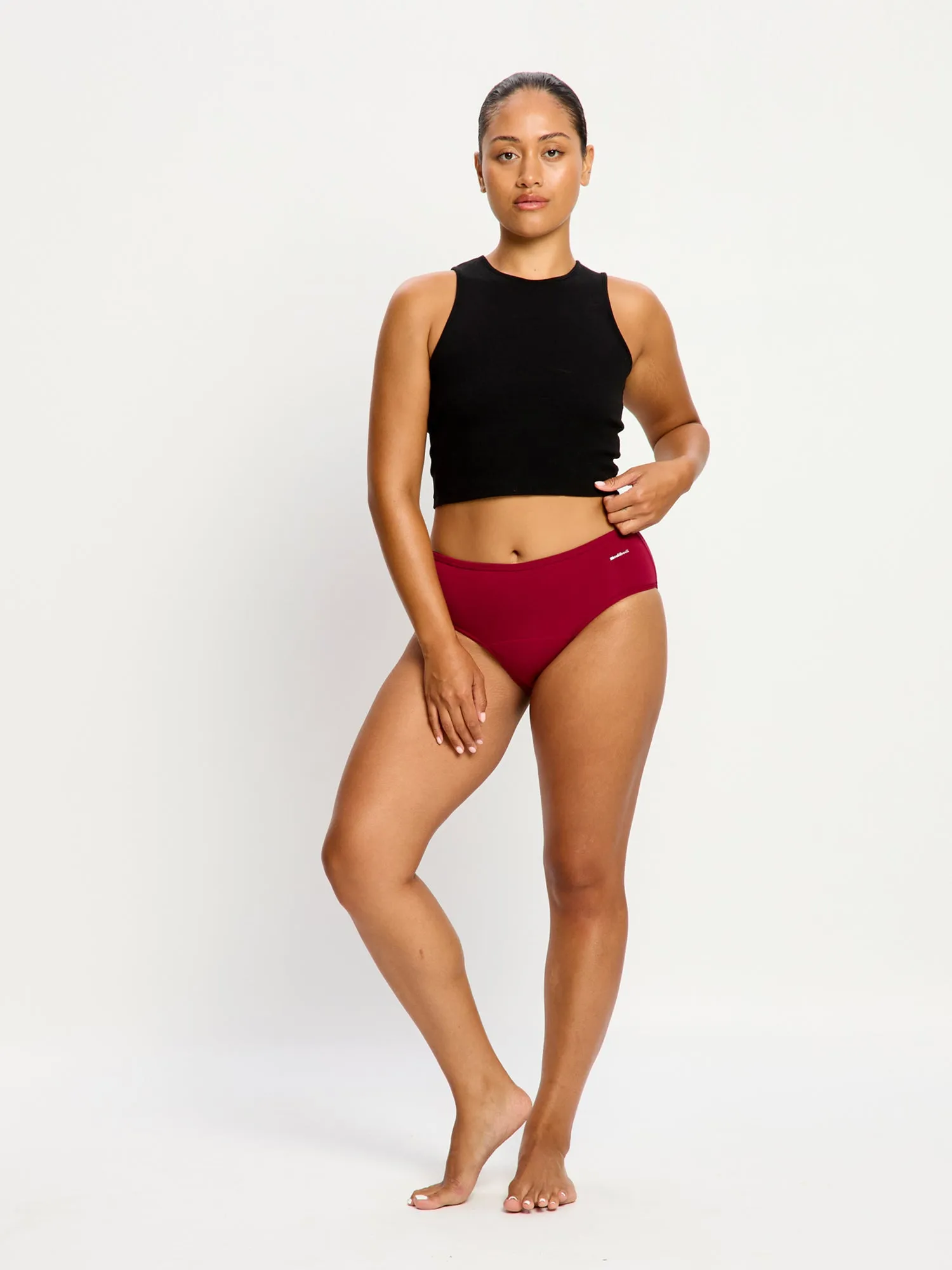 Basic Mid-Rise Brief 3 Pack Moderate Italian Clay/Moody Blue/Beet Red