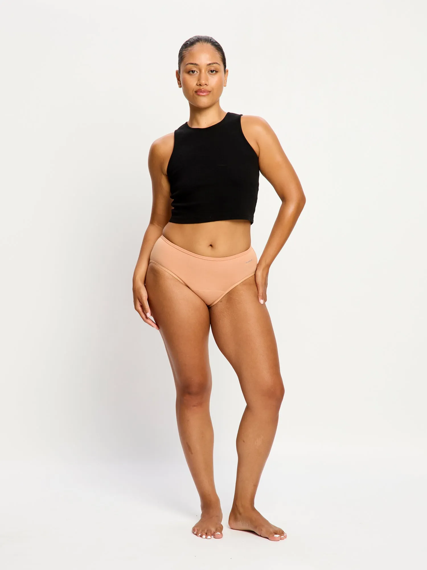 Basic Mid-Rise Brief Moderate Italian Clay