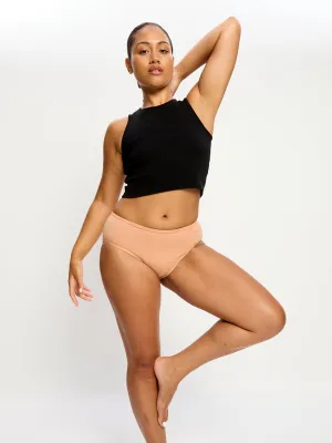 Basic Mid-Rise Brief Moderate Italian Clay