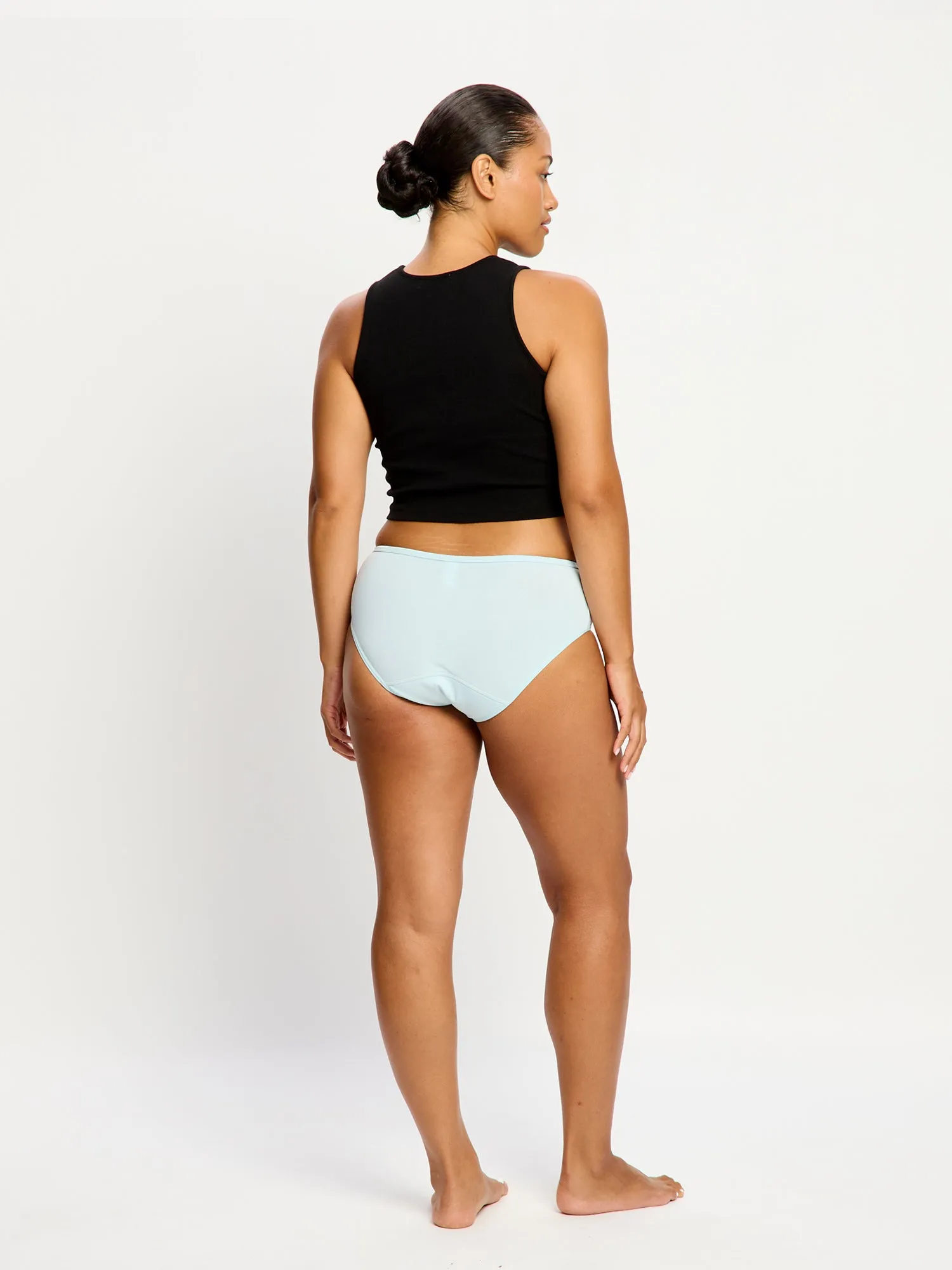 Basic Mid-Rise Brief Moderate Moody Blue