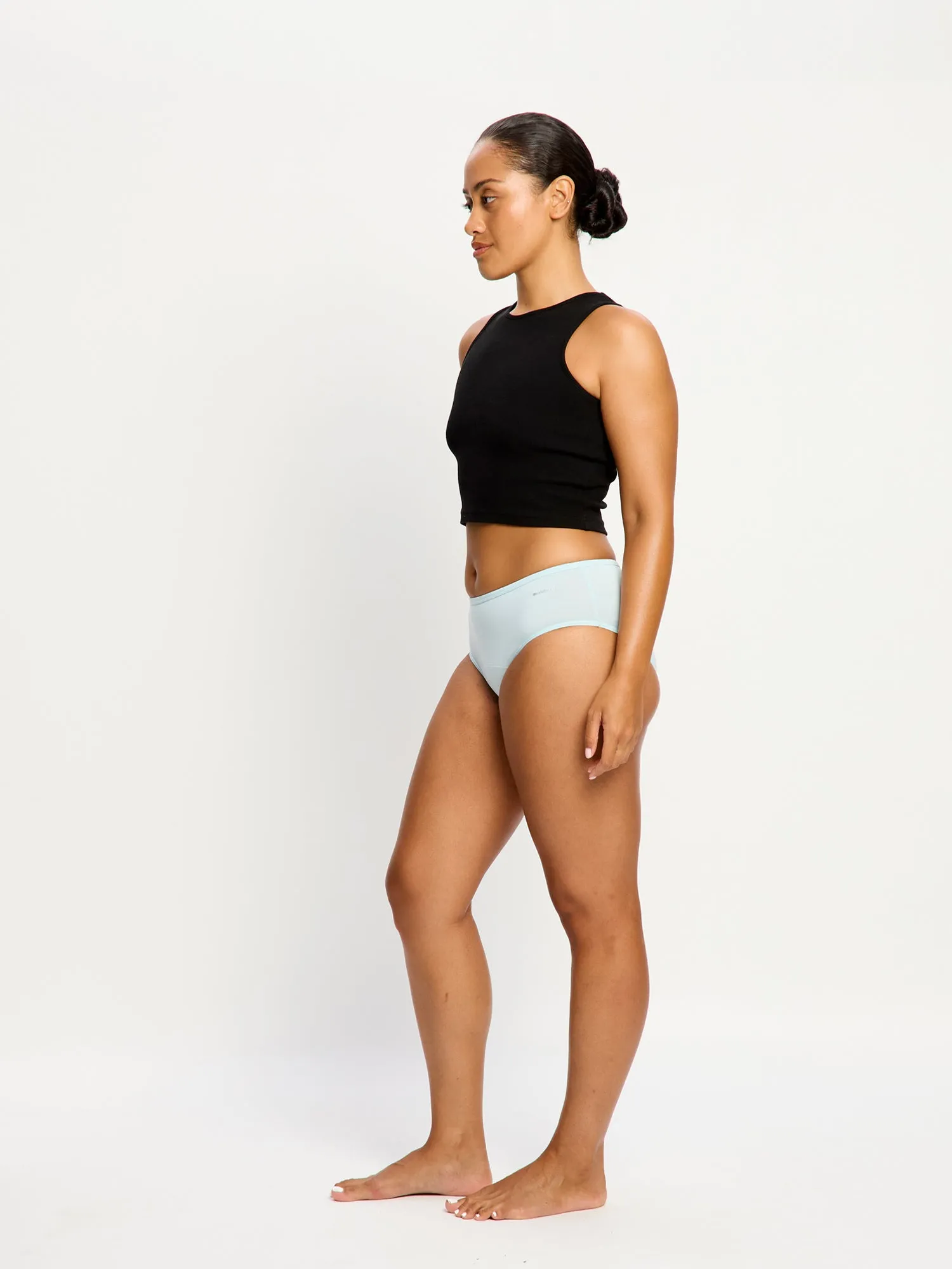 Basic Mid-Rise Brief Moderate Moody Blue
