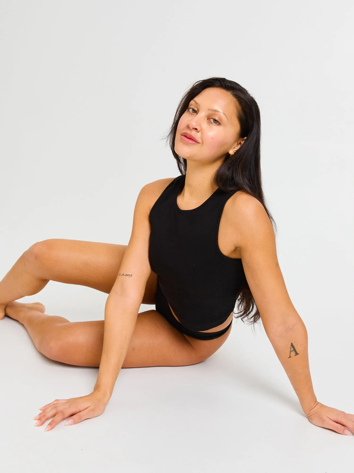 Basic Thong Light Black