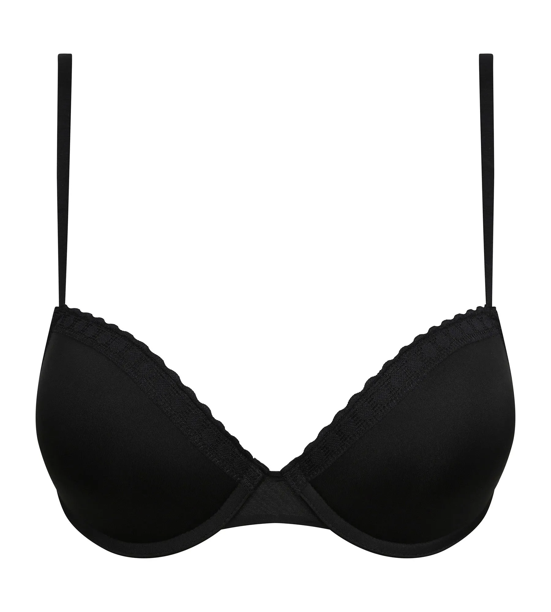 Black Daily Micro underwired basket bra