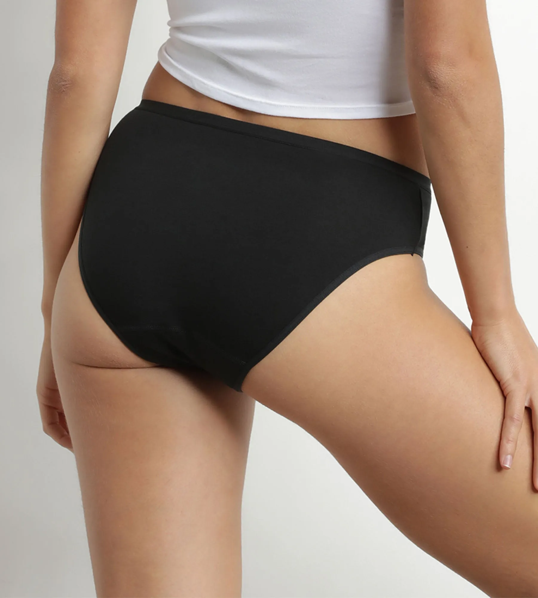 Black Moments Oups DIM washable absorbent stretch cotton knickers
