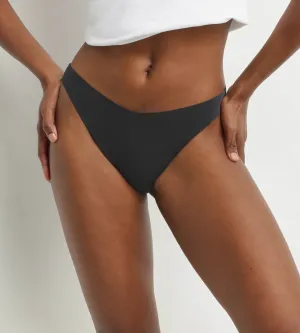 Black Seamless Microfibre G-string Dim No Show Invisible