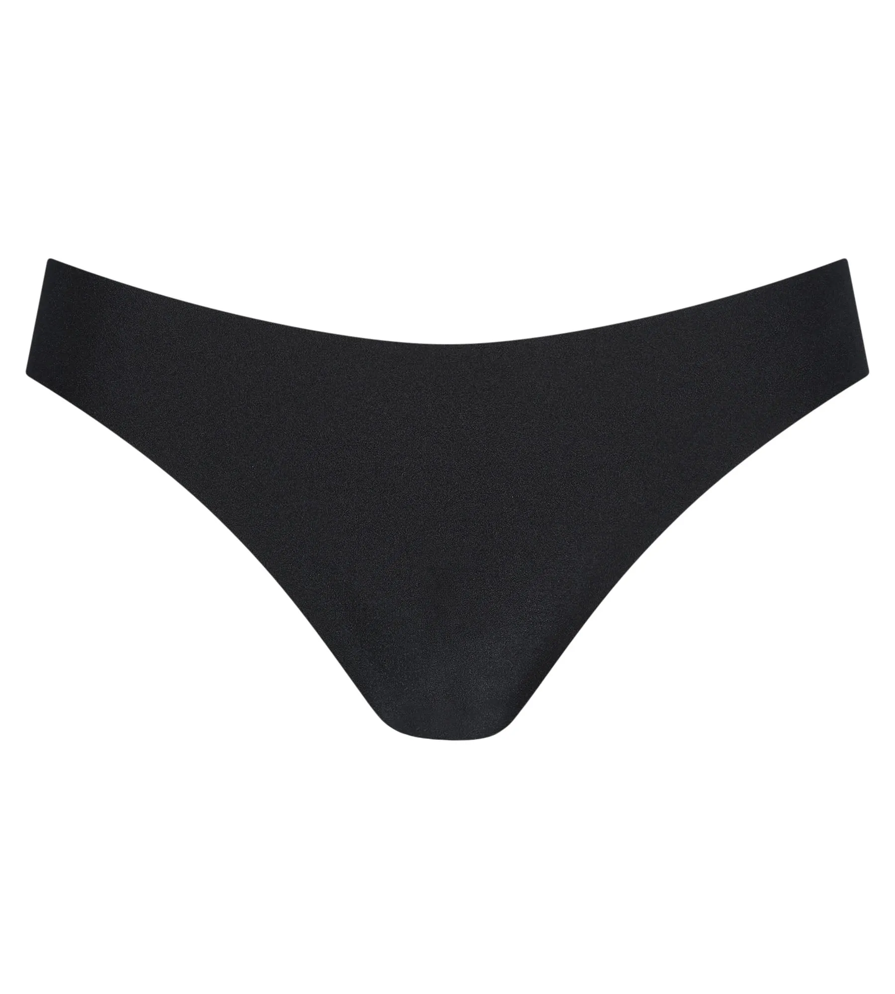 Black Seamless Microfibre Tanga Dim No Show Invisible