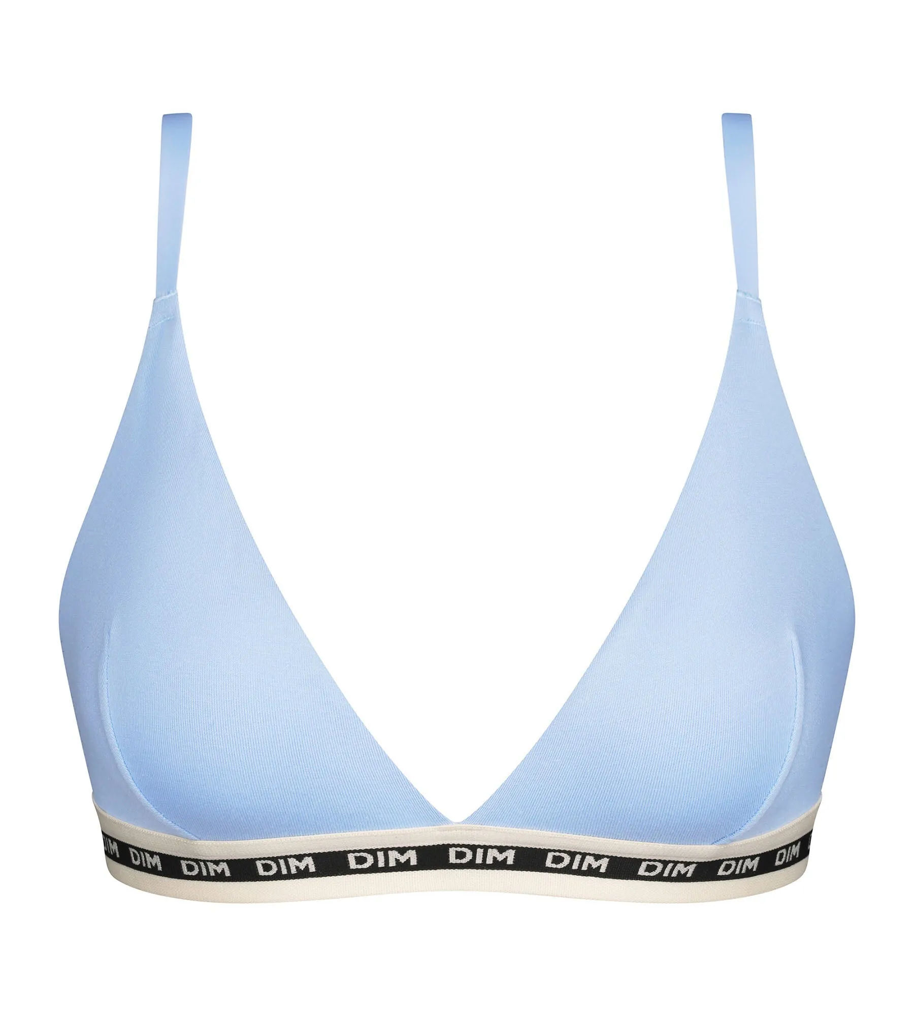 Blue cotton triangle bra Dim Icons Essentiel