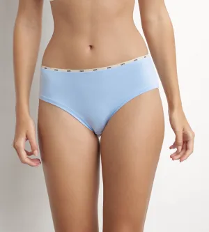 Blue modal cotton briefs with Dim Icons Essentiel waistband