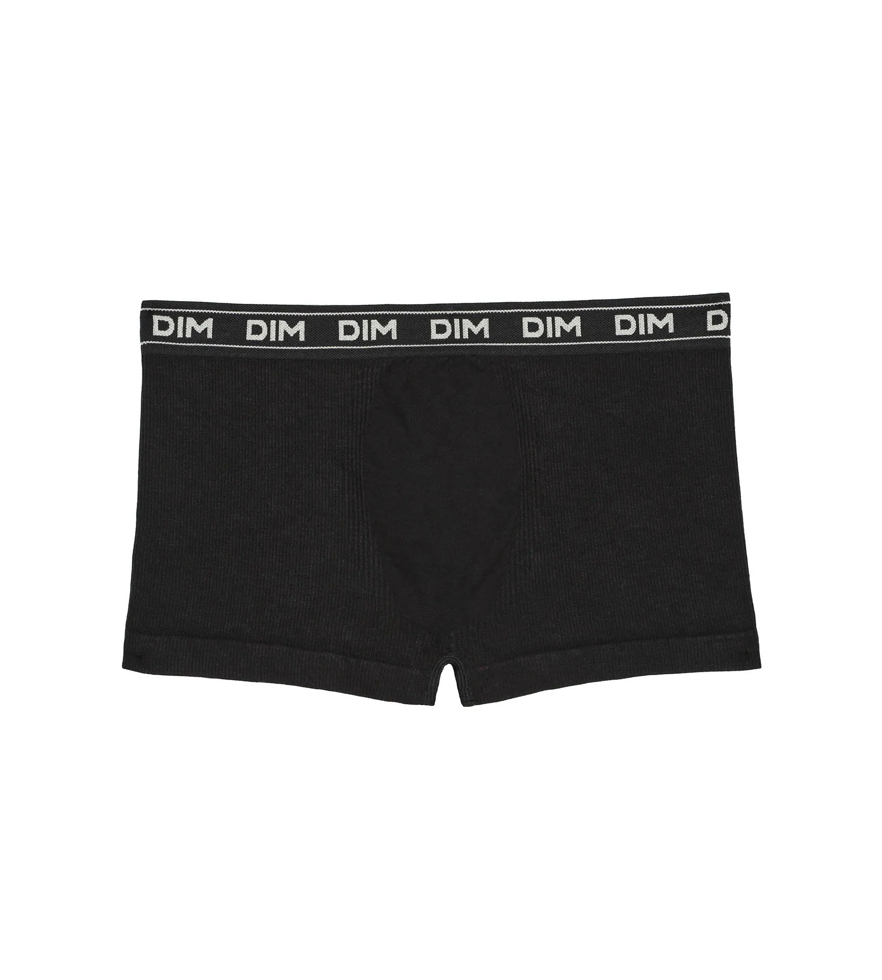 Boys' ribbed microfibre boxers in Black Dim Icons
