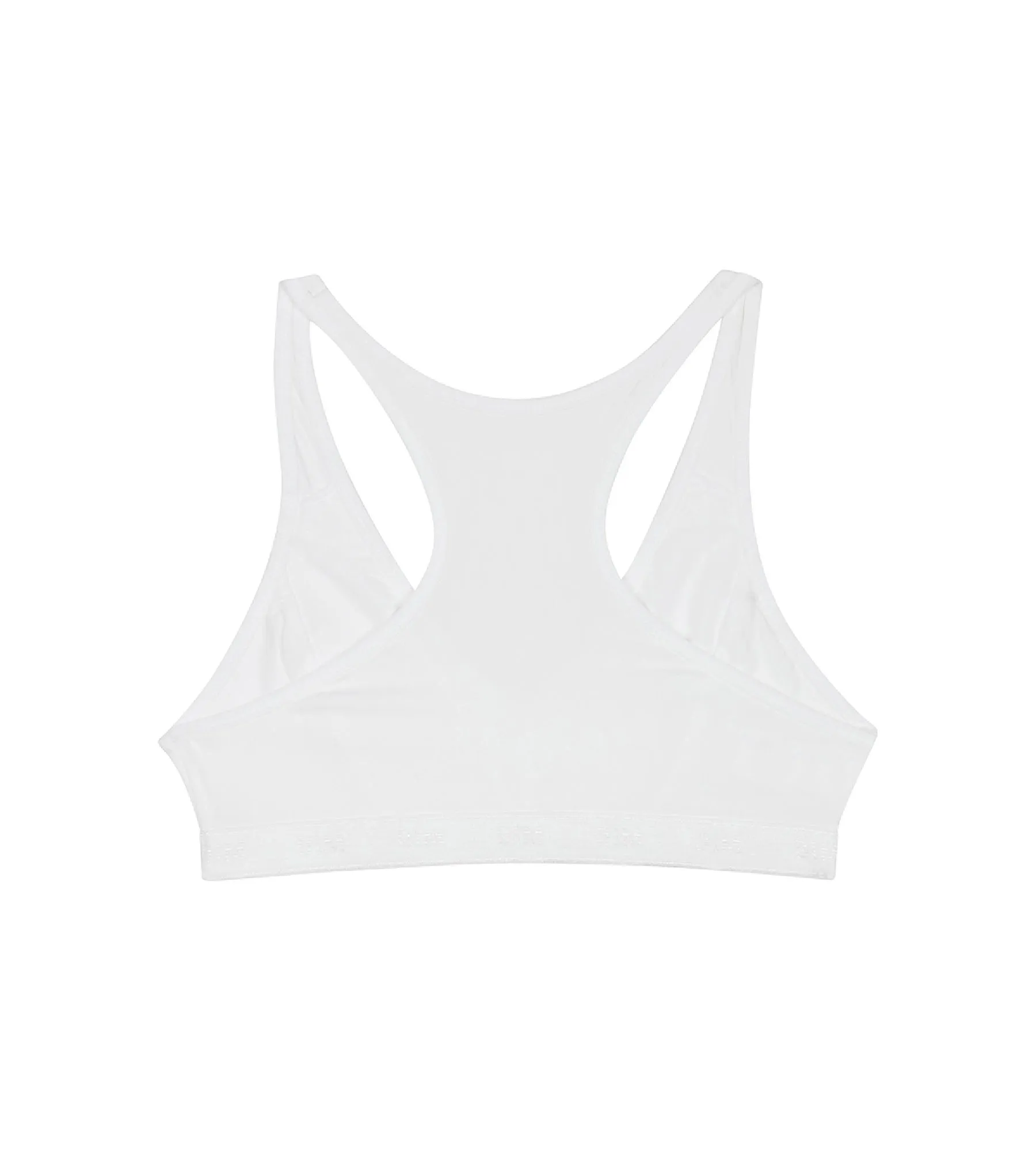 Brassière de sport blanche DIM Pocket Micro Girl