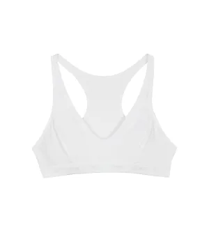 Brassière de sport blanche DIM Pocket Micro Girl