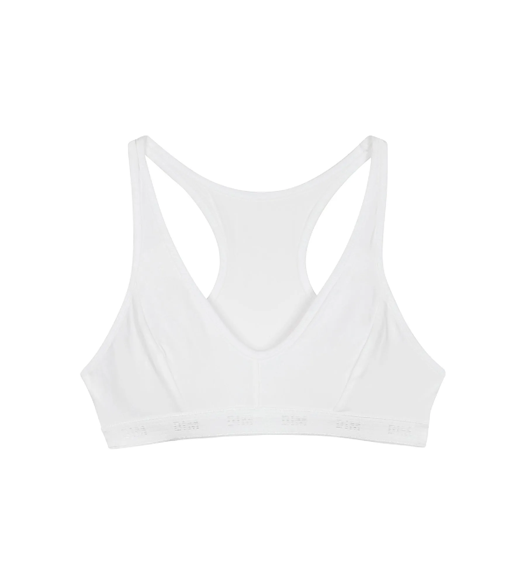 Brassière de sport blanche DIM Pocket Micro Girl