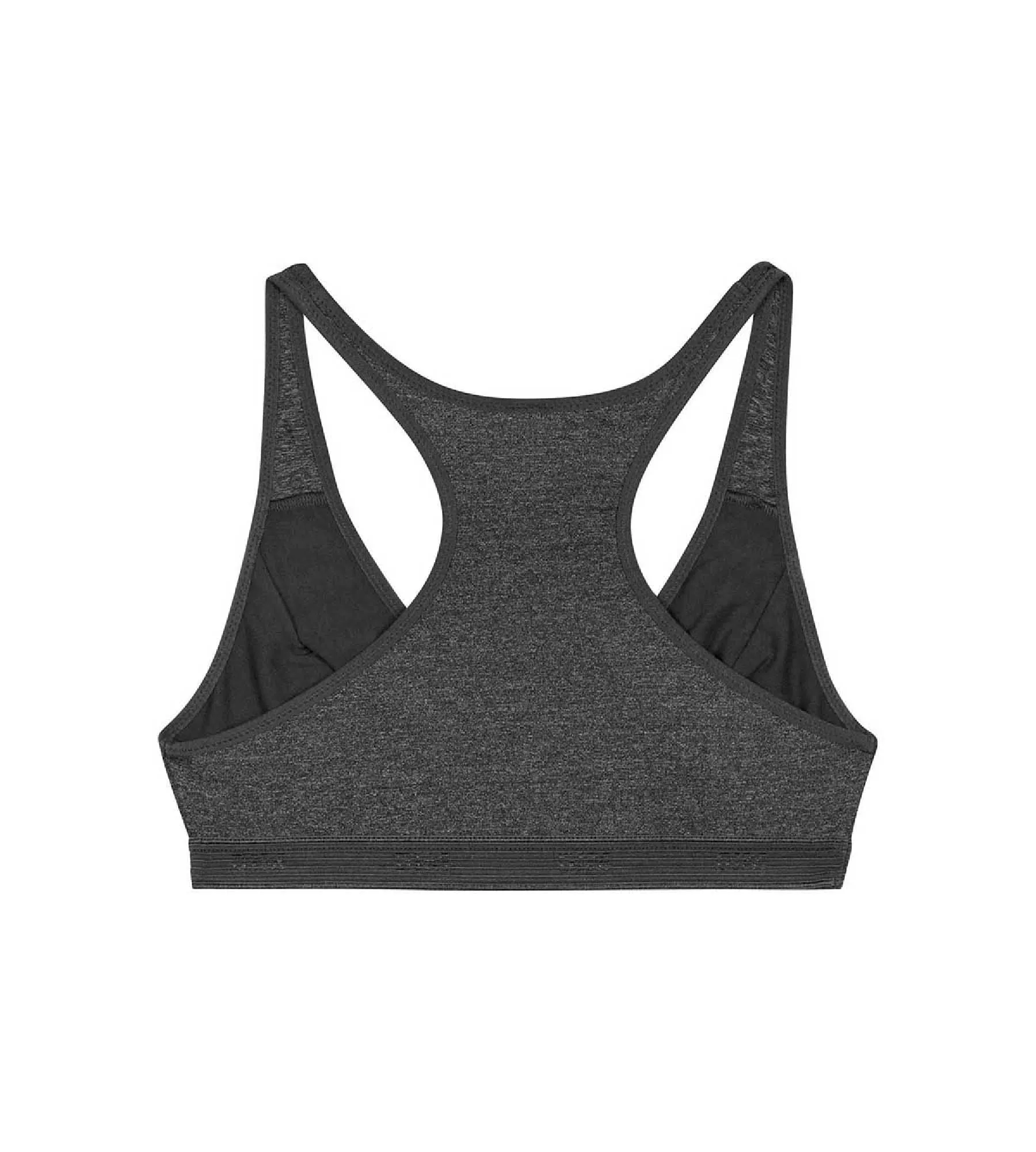 Brassière de sport pour fille Gris Chiné Foncé en microfibre Dim Micro