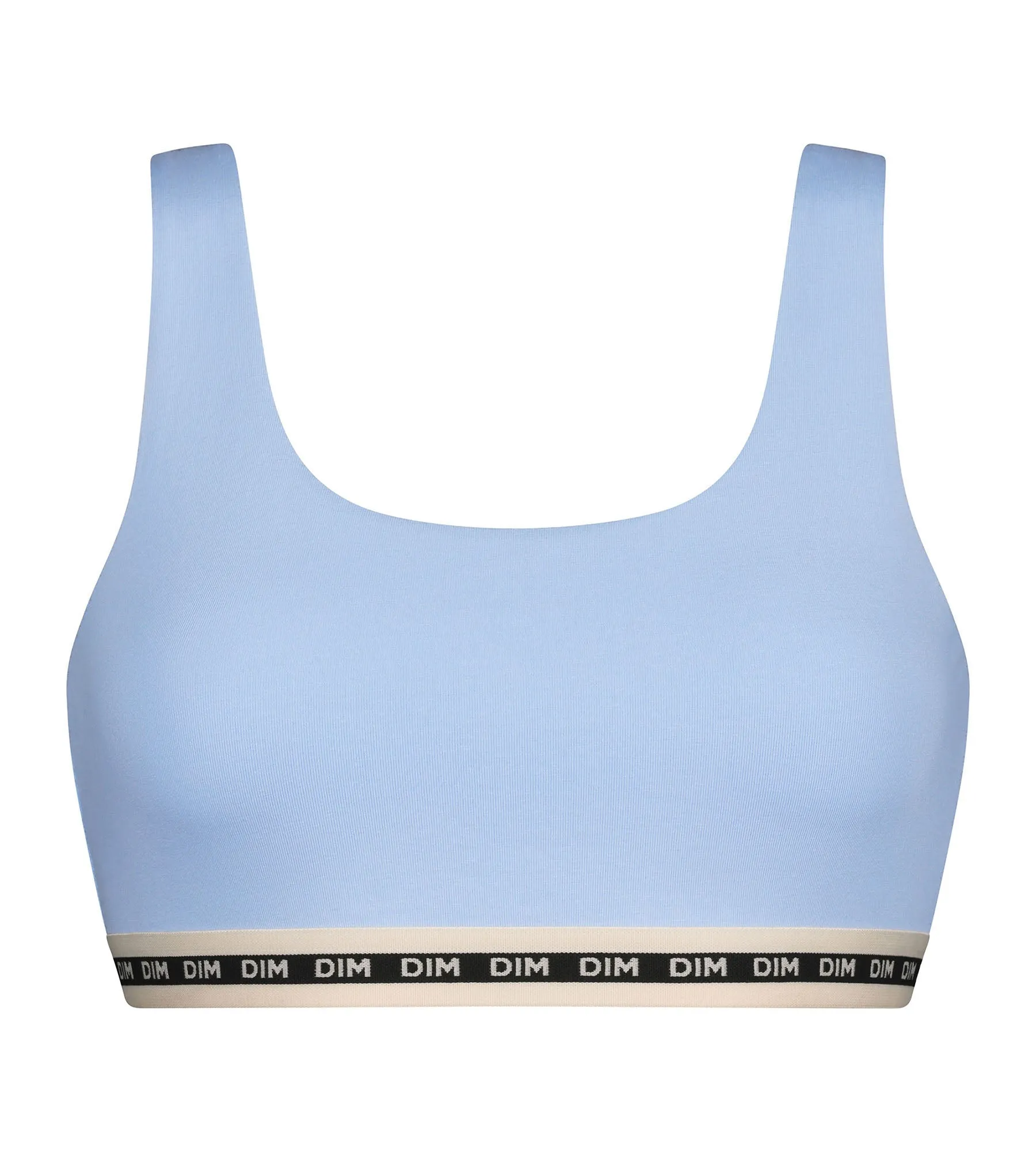 Brassière femme en coton modal Bleu Azur Dim Icons Essentiel