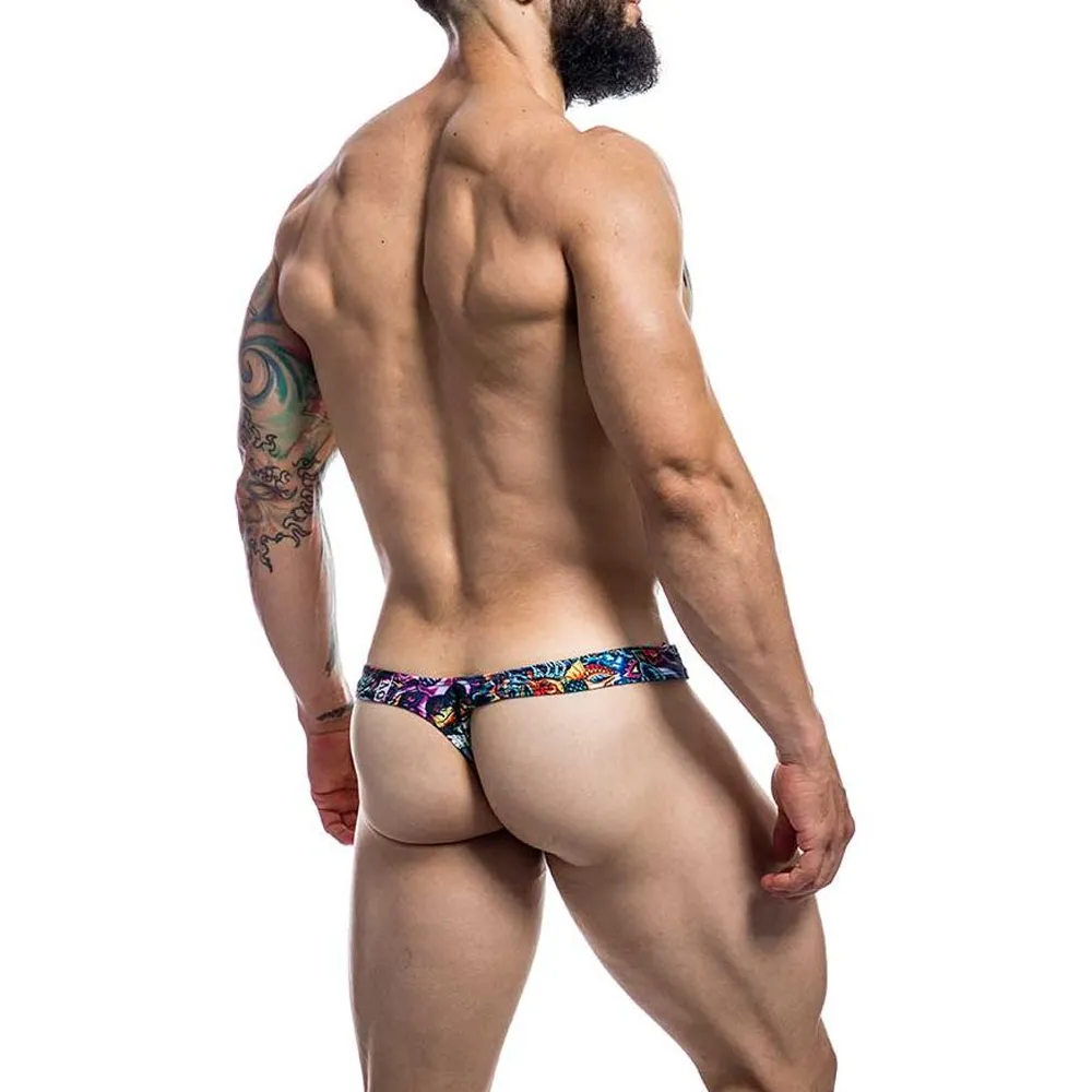 C4M Pouch Enhancing Men's Thong Provocative - Tattoo