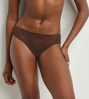 Chocolate Leopard Lace Midi Brief Dim Generous Limited Edition