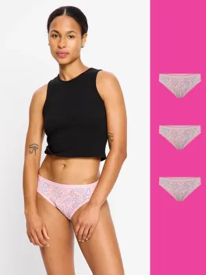 Classic Bikini Light Flore Pink 3 Pack