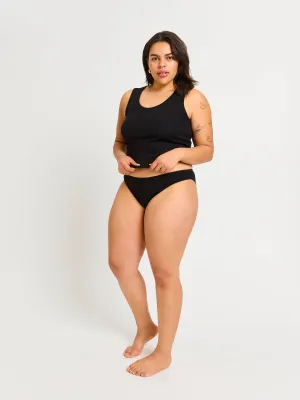 Classic Cheeky Brief Light Black