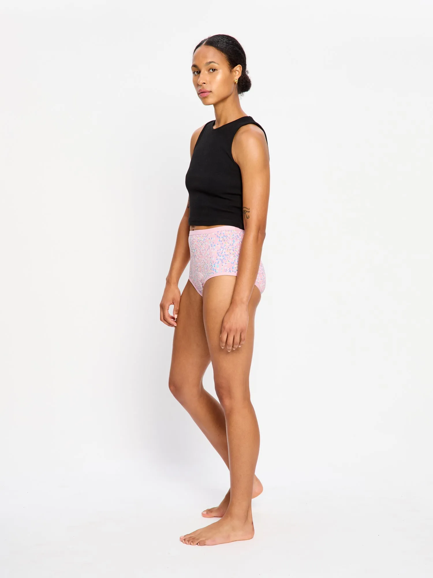 Classic Full Brief Moderate Flore Pink