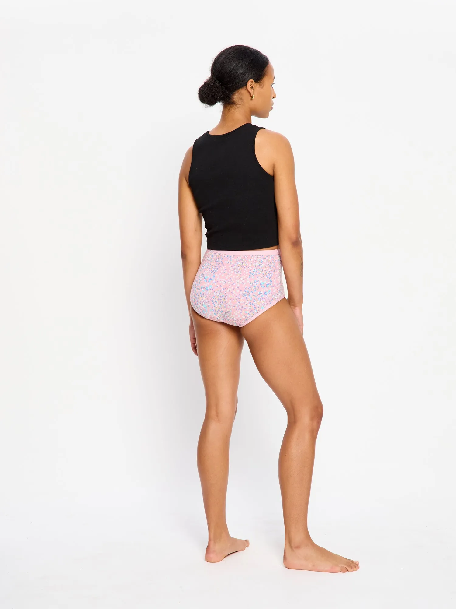 Classic Full Brief Moderate Flore Pink