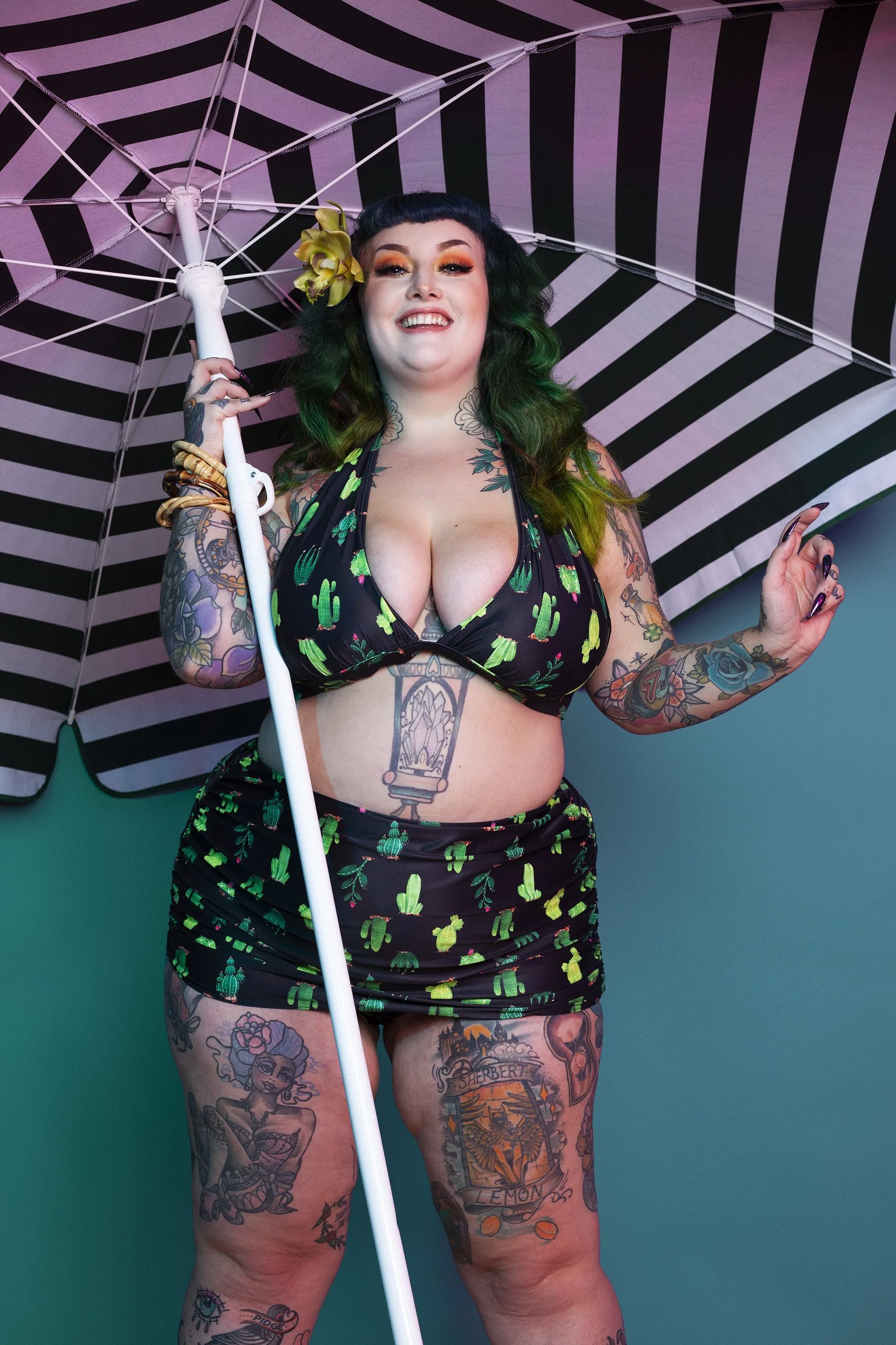 Collectif Cactus Skirted Bikini Brief