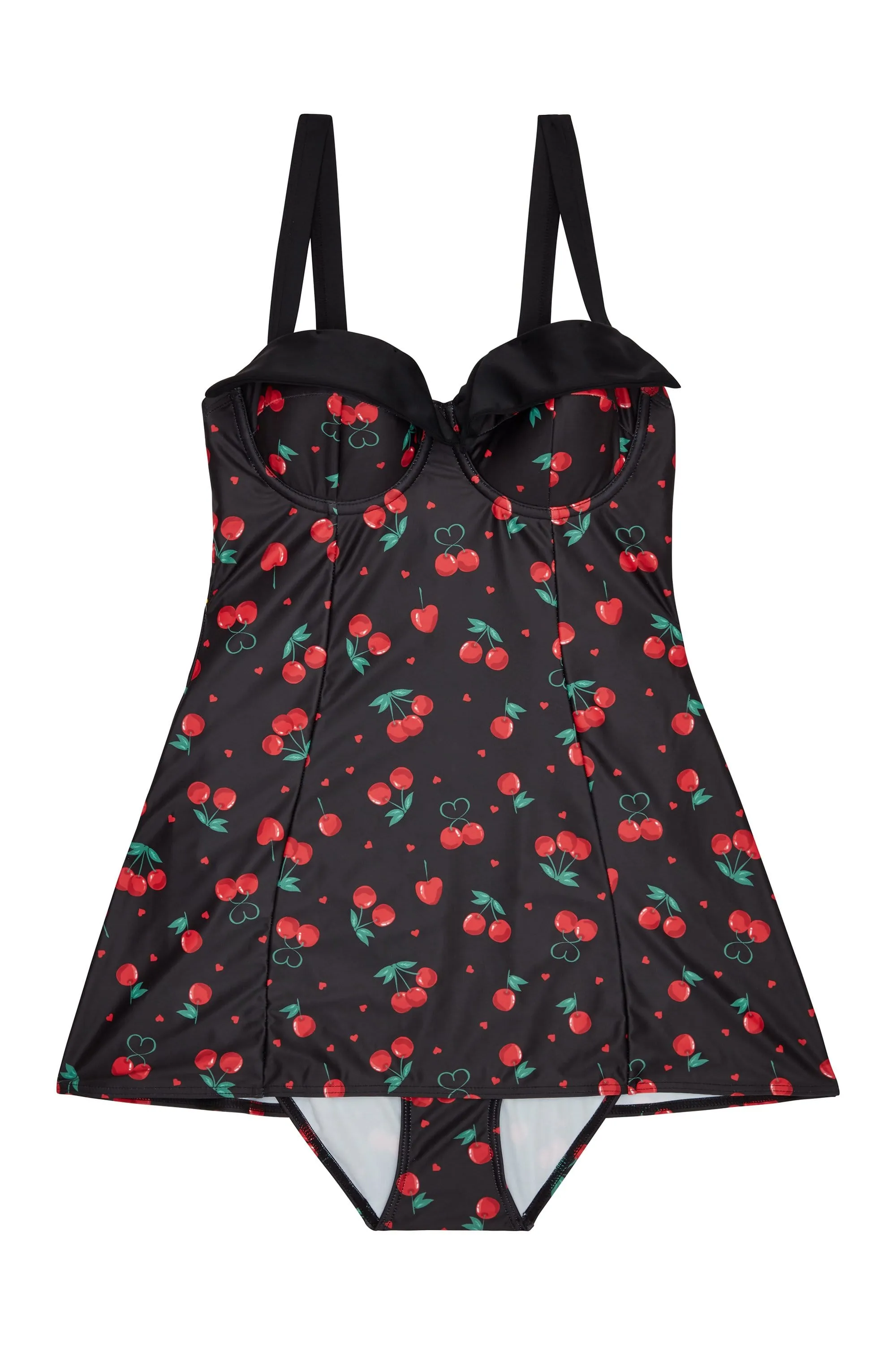 Collectif Cherry Love Skirted Swimsuit