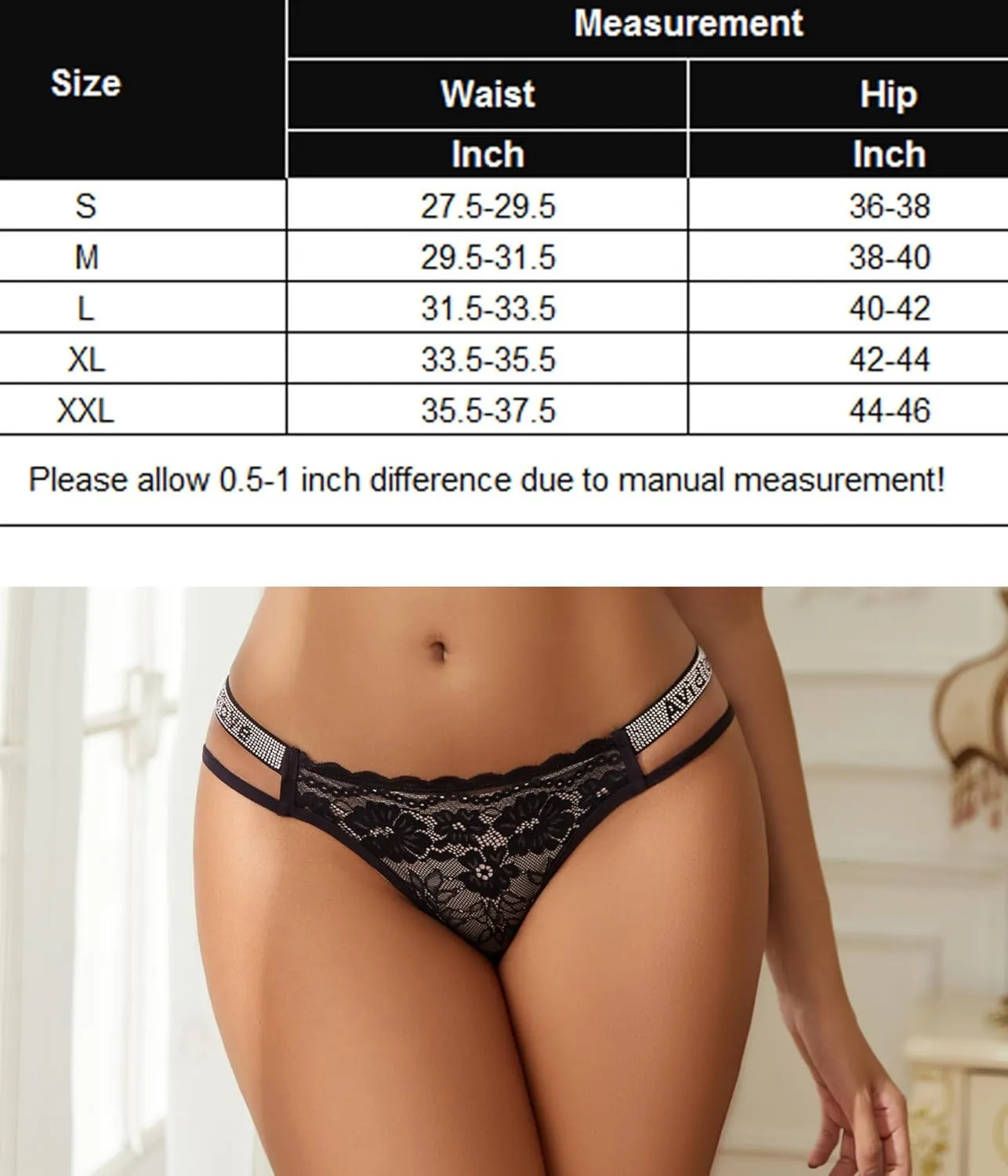 Cotton Panties Floral Lace Hipster