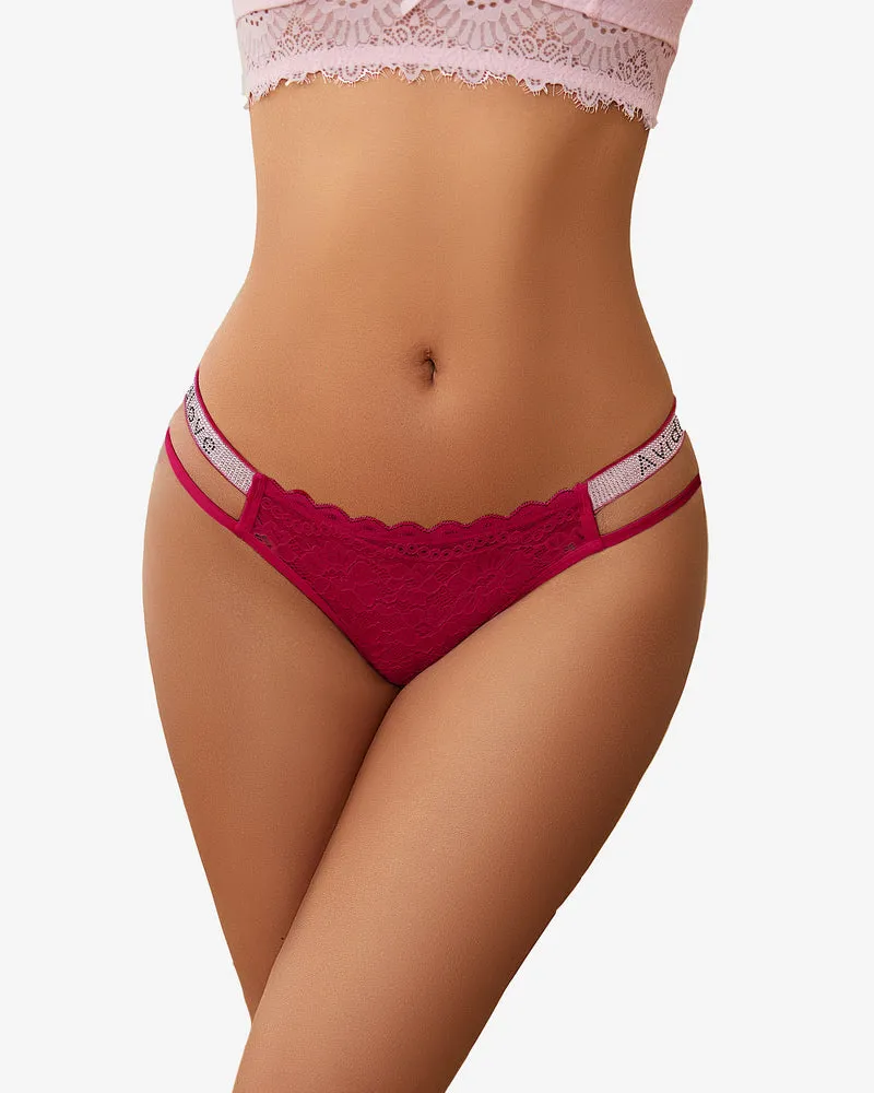 Cotton Panties Floral Lace Hipster