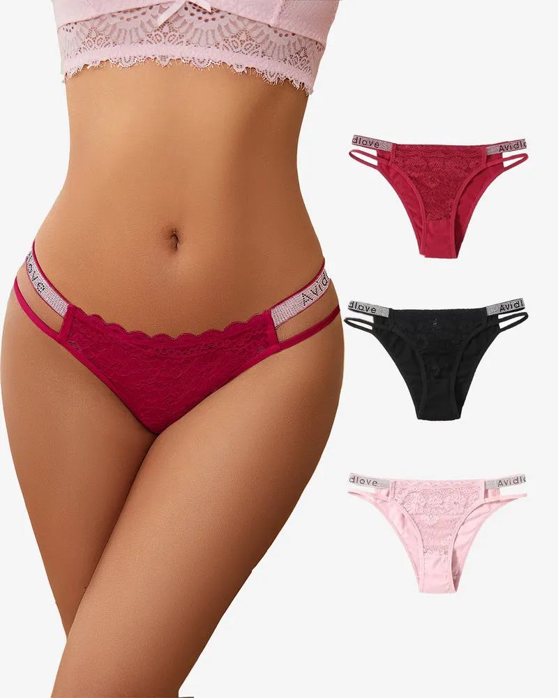 Cotton Panties Floral Lace Hipster