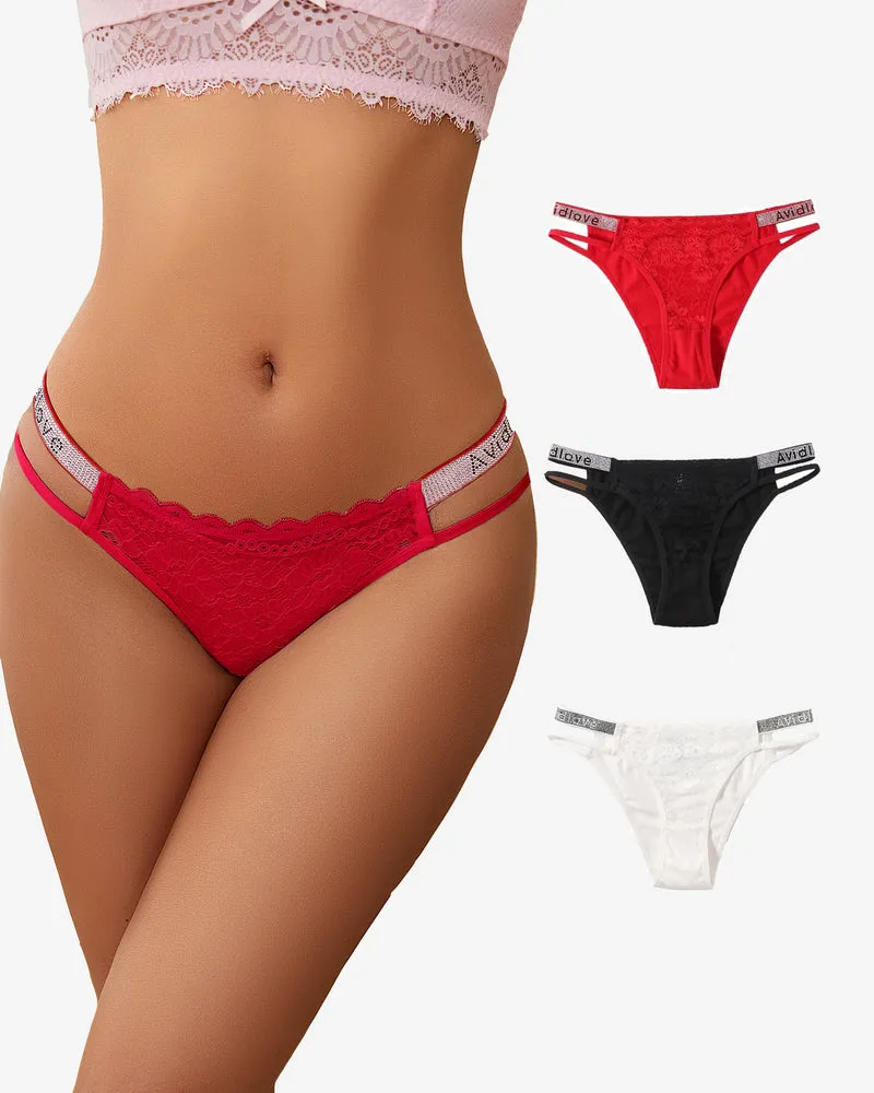 Cotton Panties Floral Lace Hipster