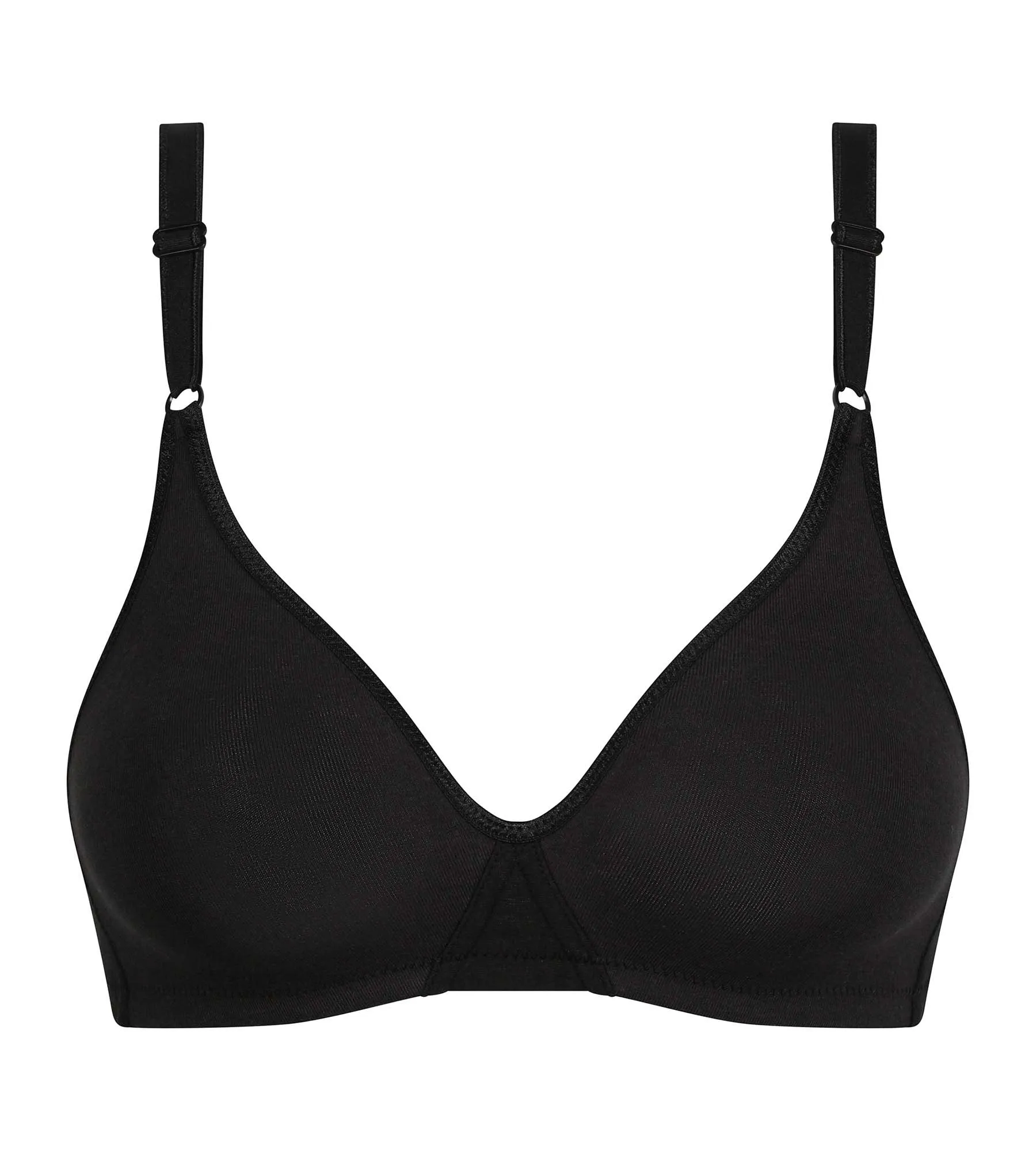 Cotton triangle bra Black Dim Daily