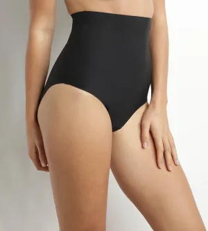 Culotte effet sculptant femme taille haute sans couture Noir Dim Silhouette Invisible