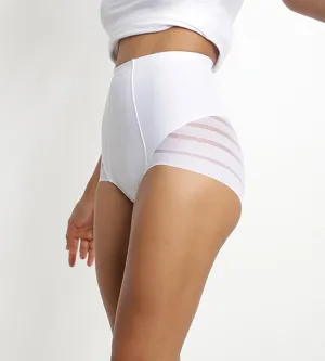 Culotte ventre plat taille haute blanche Dim Silhouette Elegance