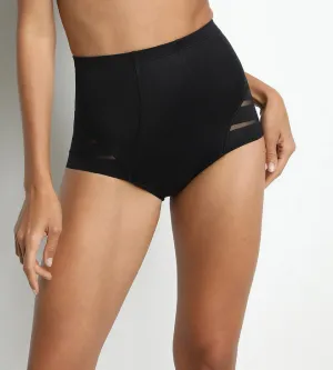 Culotte ventre plat taille haute noire Dim Silhouette Elegance