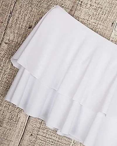 Cute Off Shoulder Two Piece Bikini Swimsuit-White Leaf