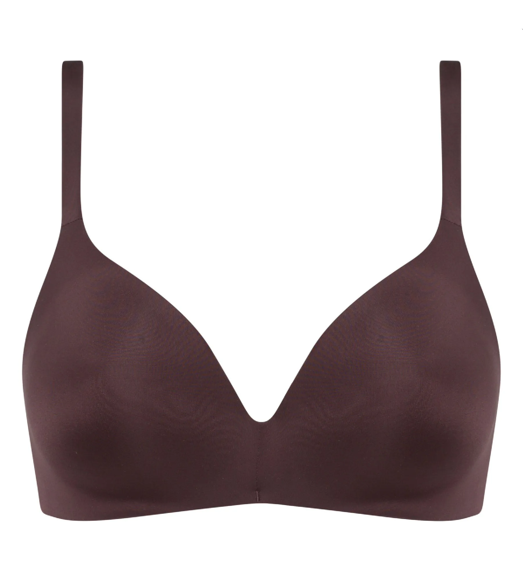 Dim InvisiFree brown wireless padded triangle bra