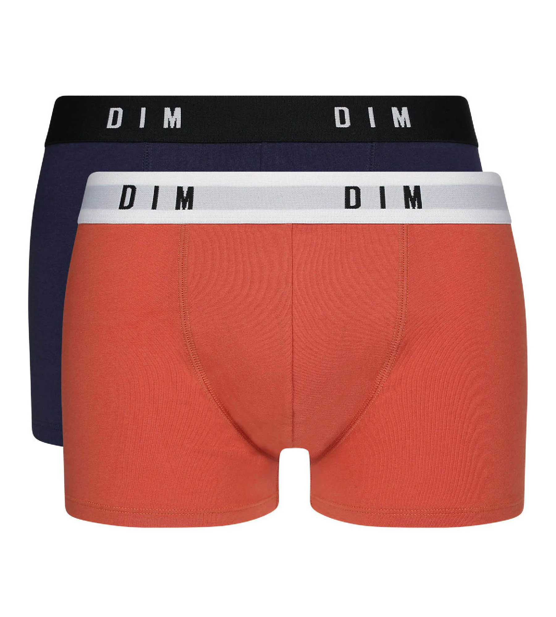 Dim Originals Pack of 2 men's boxers in stretch cotton in Red Blue & Denim