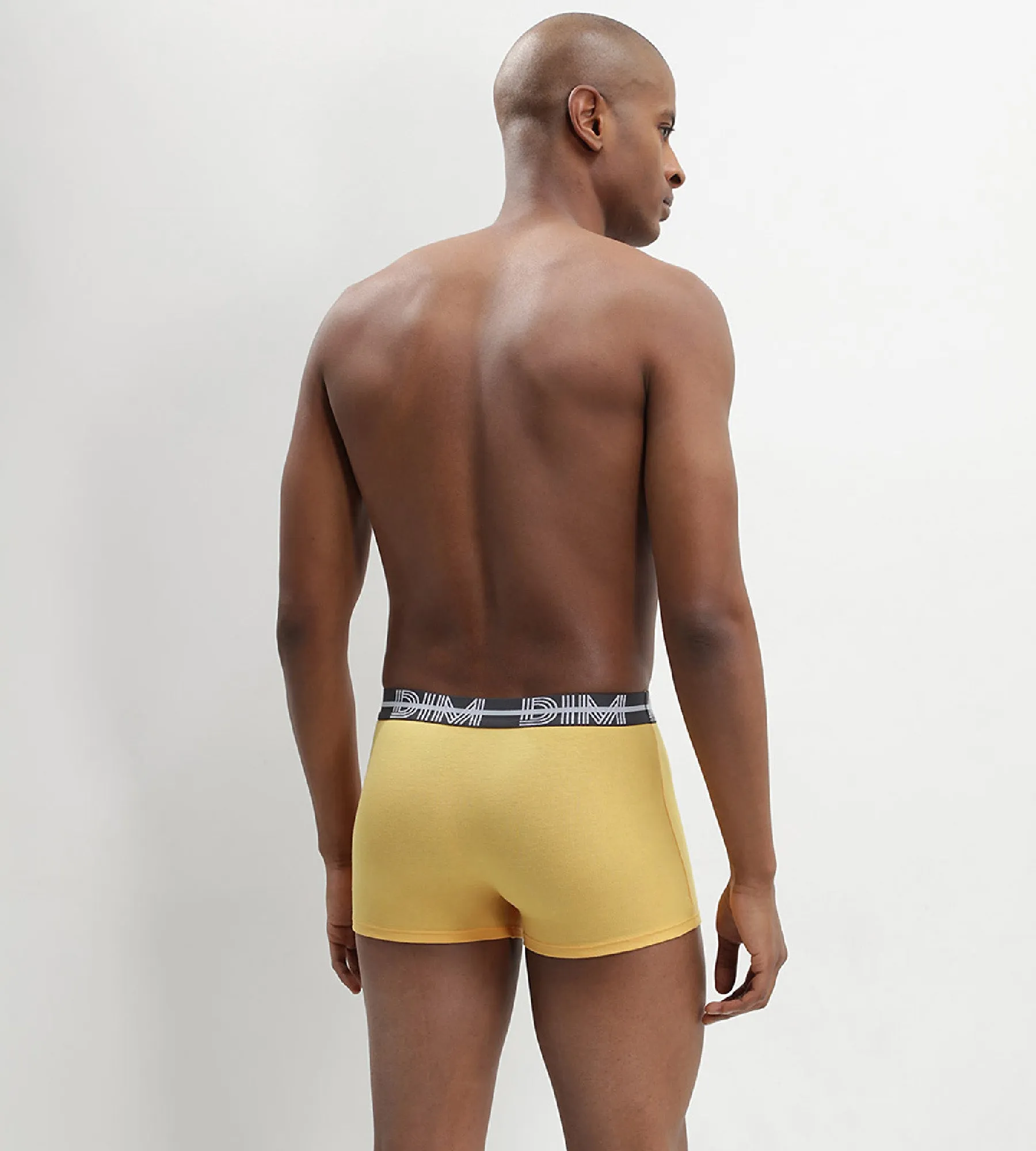 Dim Powerful pack of 3 stretch cotton trunks with graphic waistband in blue