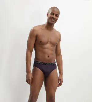 Dim Print Pack of 3 men's cotton briefs with polka dot print