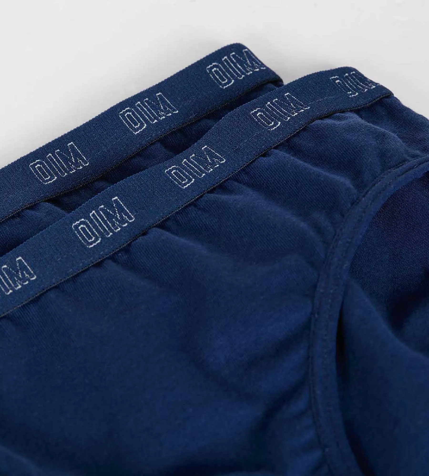 Dim Skin Care Pack of 2 Navy Blue girls' organic cotton knickers