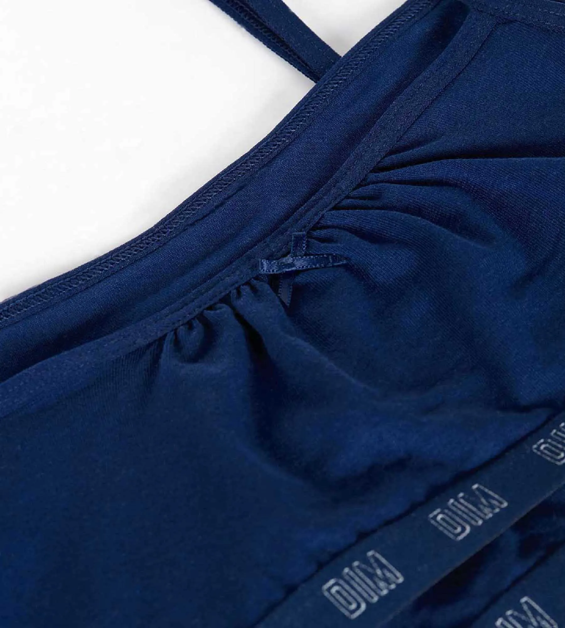 Dim Skin Care Pack of 2 organic cotton Navy blue girl's bralettes