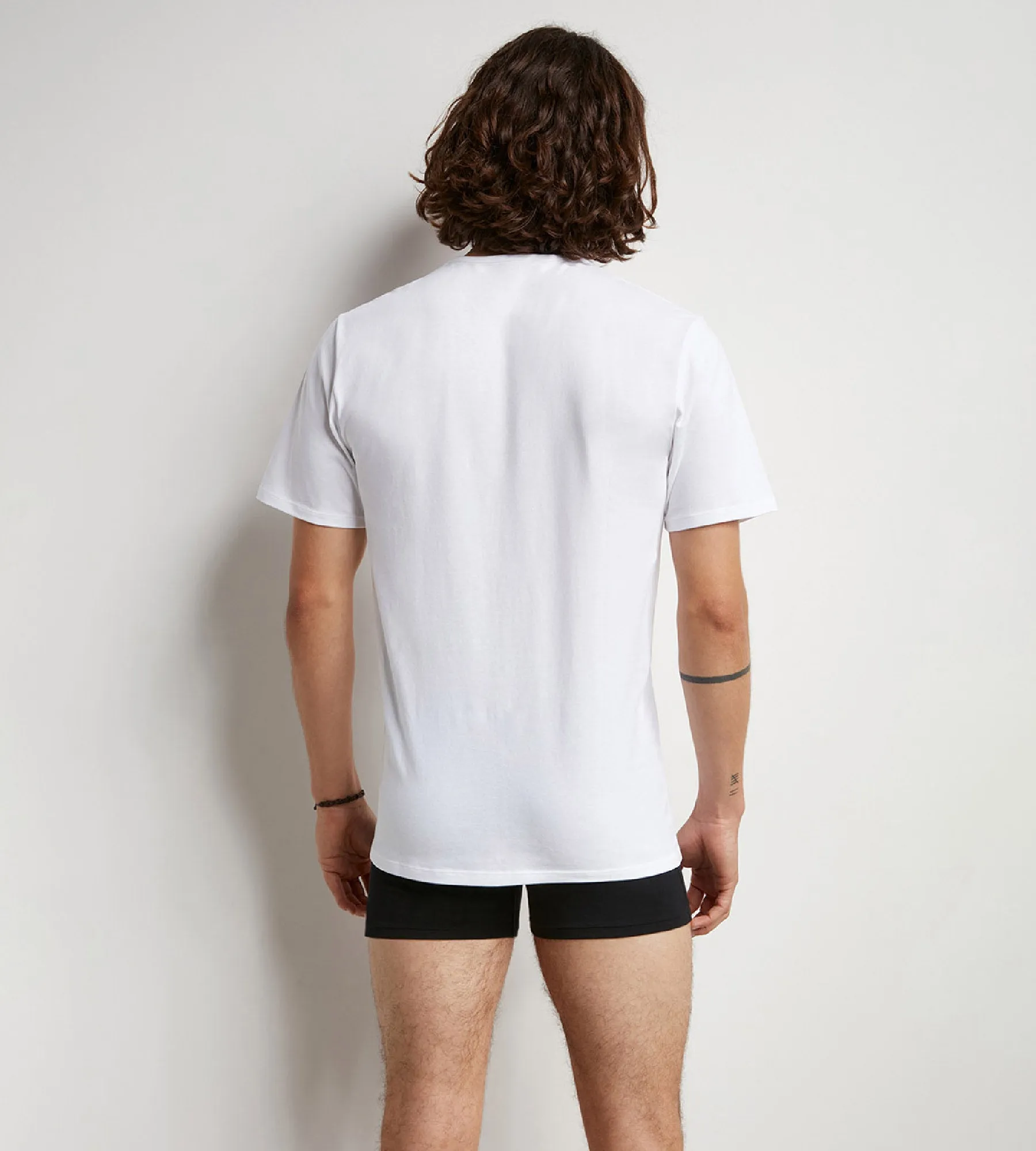 Dim Sport Pack of 2 white men's white round neck T-shirts with active temperature regulation