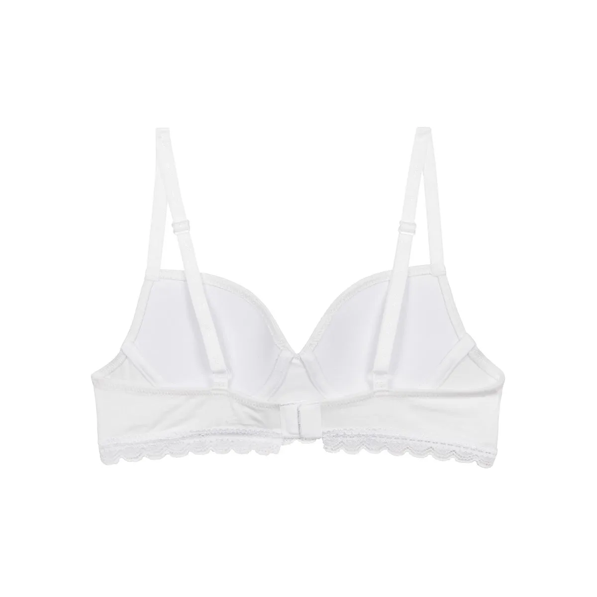 Dim Trendy girls' white stretch cotton moulded cup bra